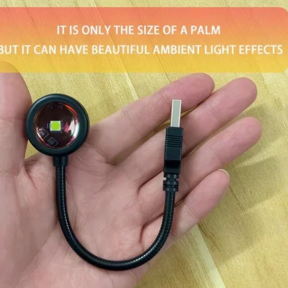 NEW - RGB Sunset Projector Light with Remote Black - NO STAND - Picture 3 of 8